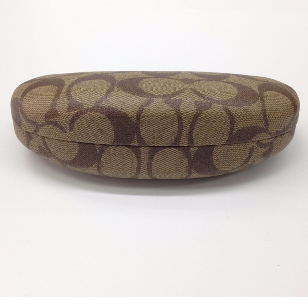 Coach Brown Signature Eyeglass Case